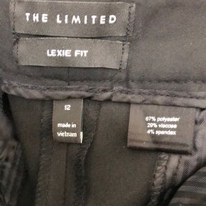 NWOT The Limited Black Wide Leg Capri size 12